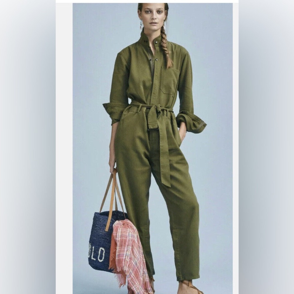Green utility jumpsuit Polo, Ralph Lauren, size 10